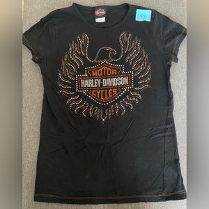 Harley Davidson Large Black womans Large shirt